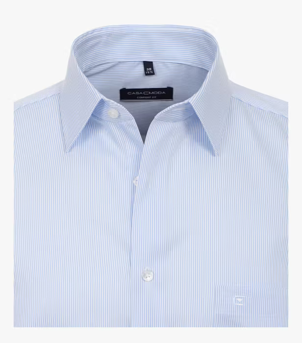 Camasa bumbac NON-IRON barbati CASA MODA ComfortFit bleu dungulite [3]
