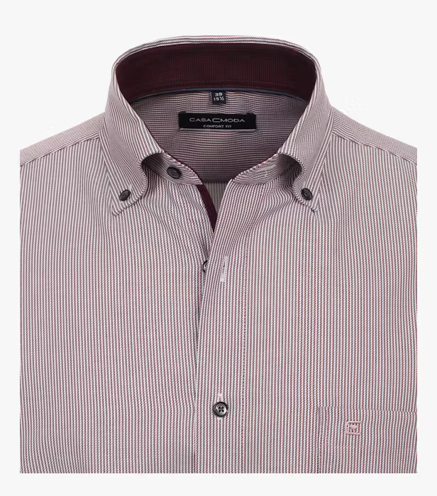 Camasa bumbac barbati CASA MODA ComfortFit visiniu dungulite [3]