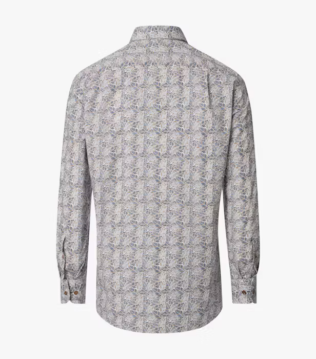 Camasa bumbac barbati CASA MODA ComfortFit albastru/bej print floral [2]