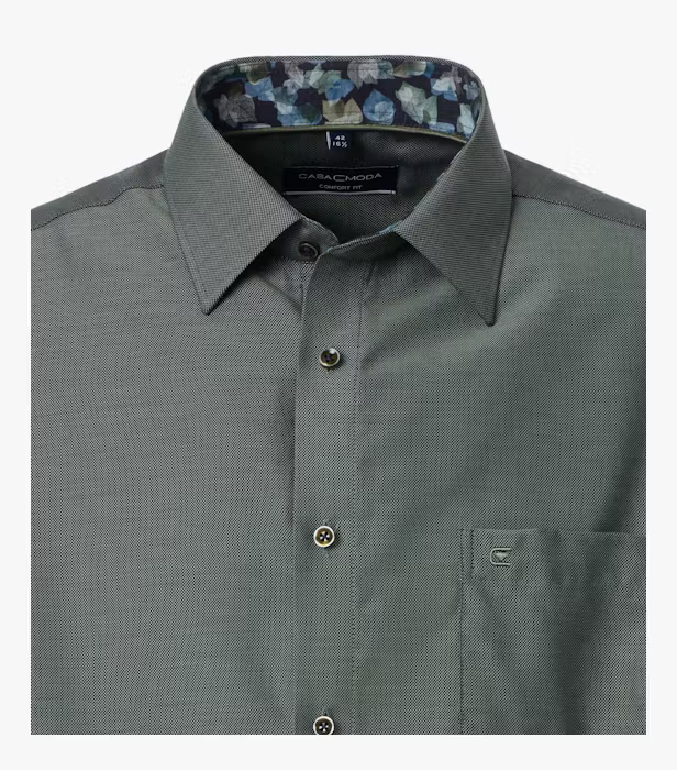 Camasa bumbac barbati CASA MODA ComfortFit verde inchis [3]