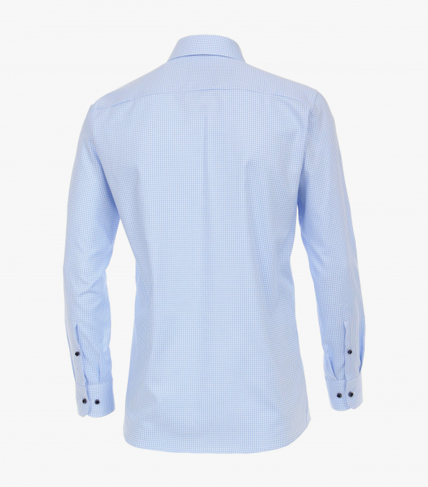 Camasa bumbac barbati CASA MODA Modern Fit patratele albastre [2]