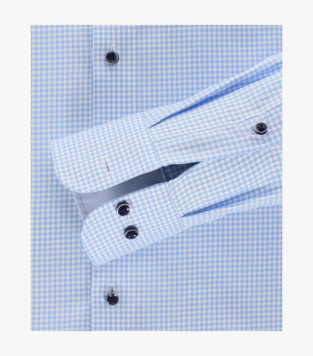 Camasa bumbac barbati CASA MODA Modern Fit patratele albastre [4]