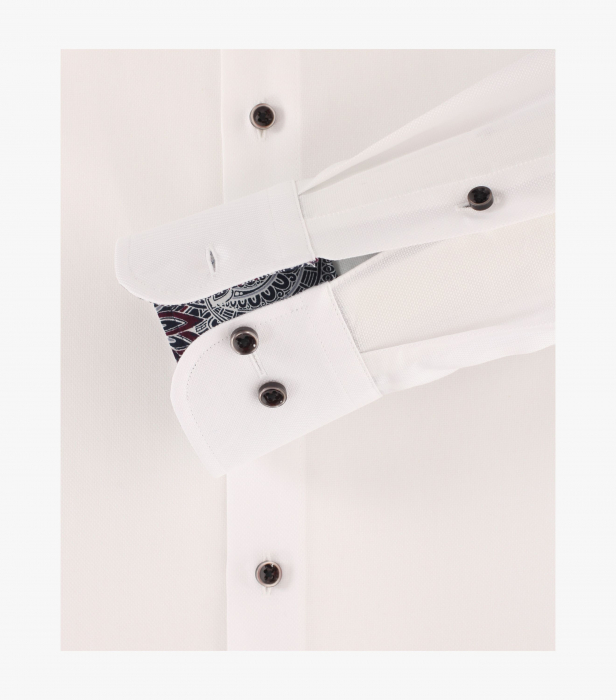 Camasa bumbac barbati CASA MODA Modern Fit uni alba [4]