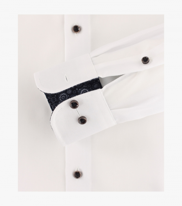 Camasa bumbac barbati CASA MODA Comfort Fit uni alba [2]