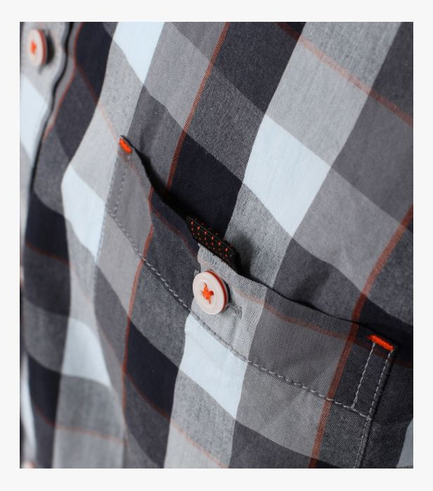 Camasa bumbac barbati CASA MODA Racing antracit carouri [6]