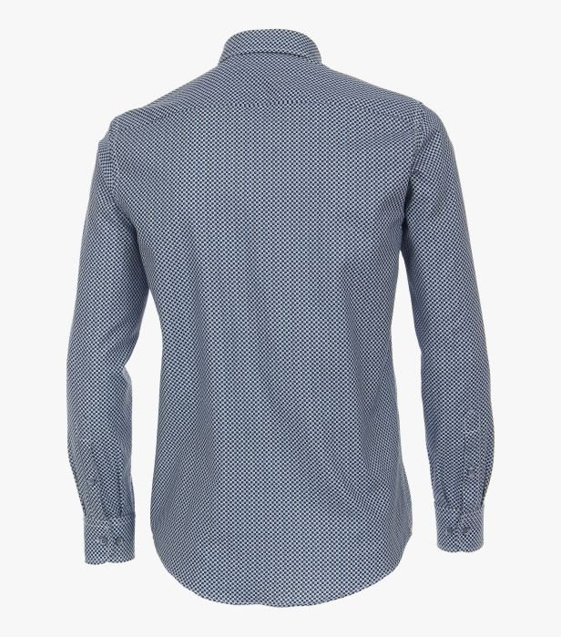 Camasa bumbac barbati CASA MODA CasualFit albastru patratele [4]