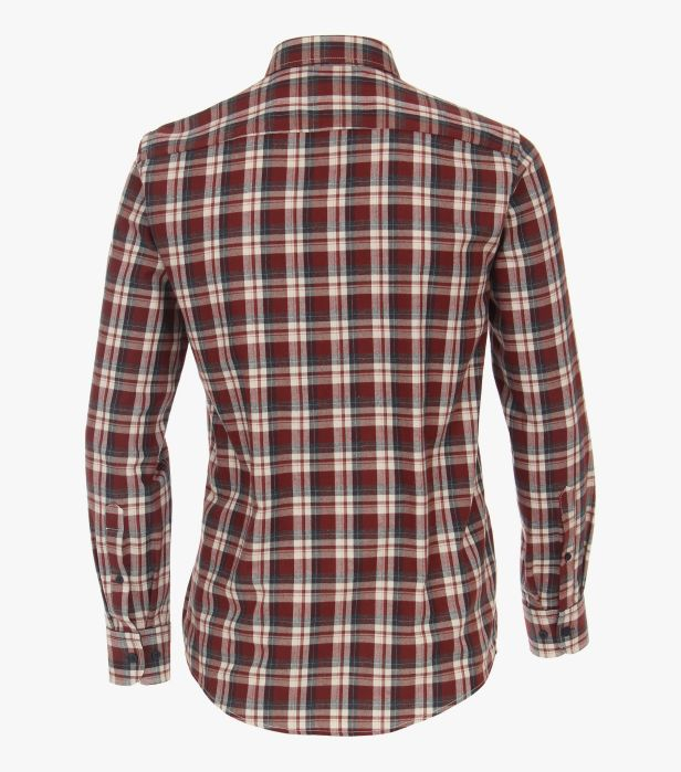 Camasa flanel bumbac barbati CASA MODA carouri rosu [3]
