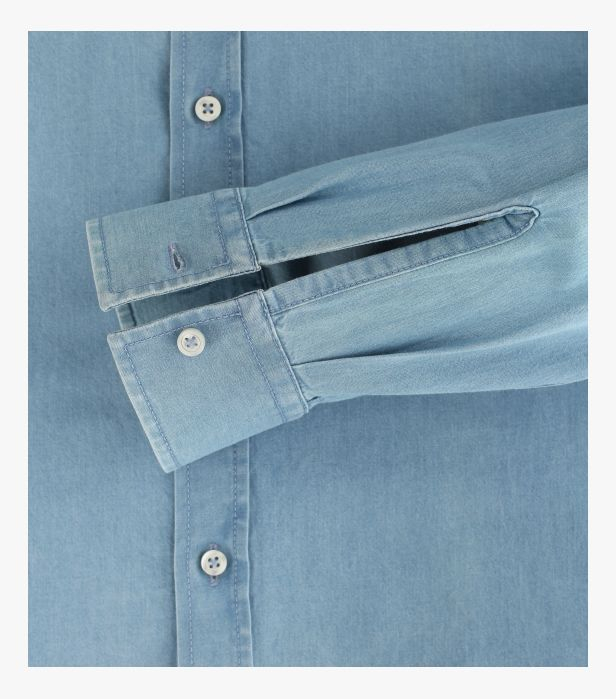 Camasa bumbac stil blugi CASA MODA bleu [4]