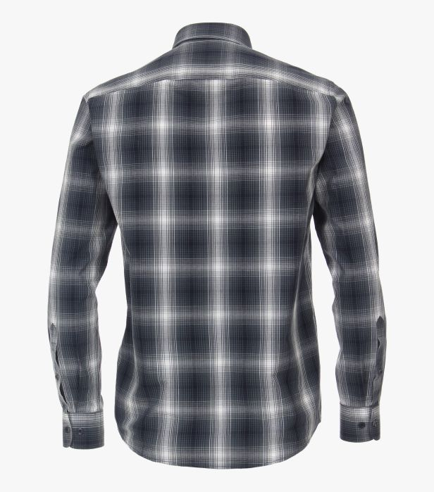 Camasa bumbac barbati CASA MODA CasualFit verde inchis carouri [3]