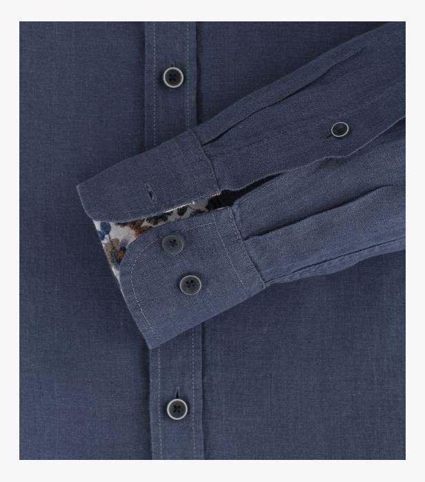 Camasa in tunica barbati CASA MODA CasualFit bleumarin [4]