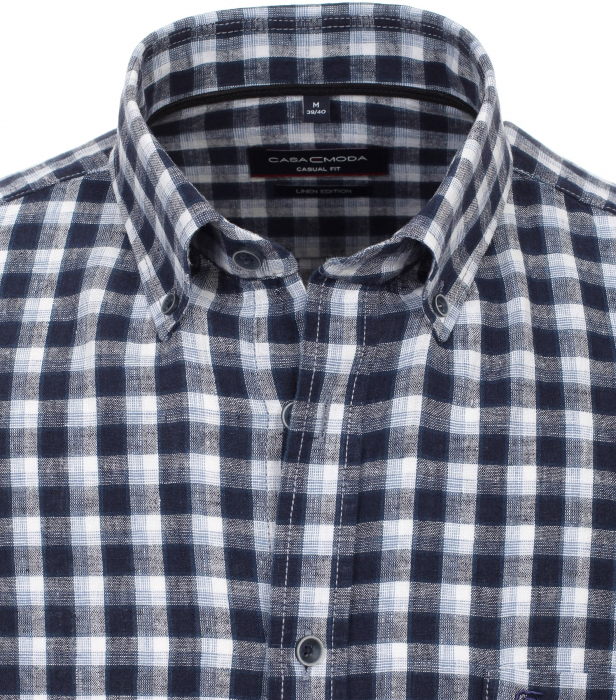 Camasa in/bumbac barbati CASA MODA CasualFit bleumarin carouri [2]