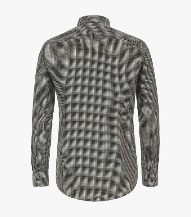 Camasa bumbac barbati CASA MODA CasualFit galben print [2]