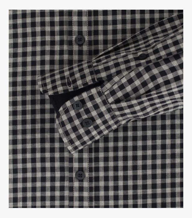Camasa bumbac barbati CASA MODA CasualFit bleumarin patratele [4]