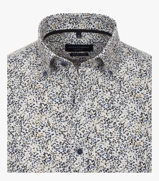 Camasa bumbac barbati CASA MODA CasualFit print albastru [3]