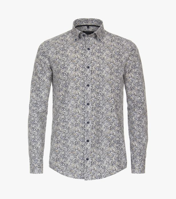 Camasa bumbac barbati CASA MODA CasualFit print albastru [1]