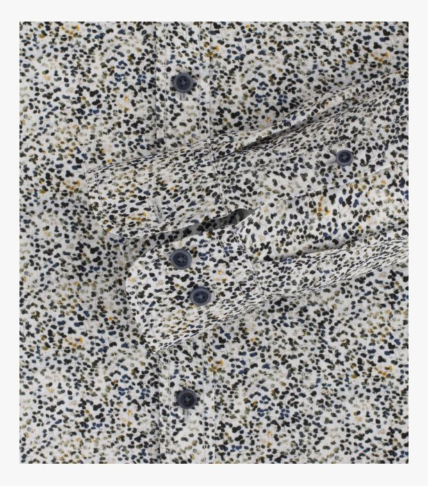 Camasa bumbac barbati CASA MODA CasualFit print albastru [4]