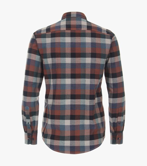Camasa flanel bumbac barbati CASA MODA CasualFit carouri multicolor [2]