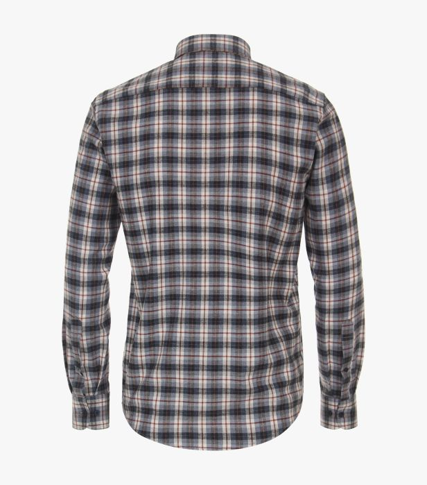 Camasa flanel bumbac barbati CASA MODA CasualFit bleumarin carouri [2]