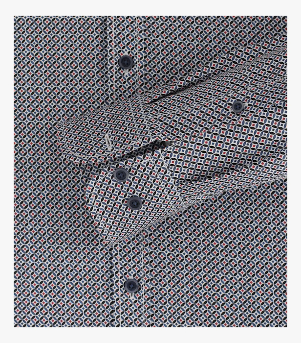 Camasa bumbac barbati CASA MODA CasualFit cerculete albastru [4]
