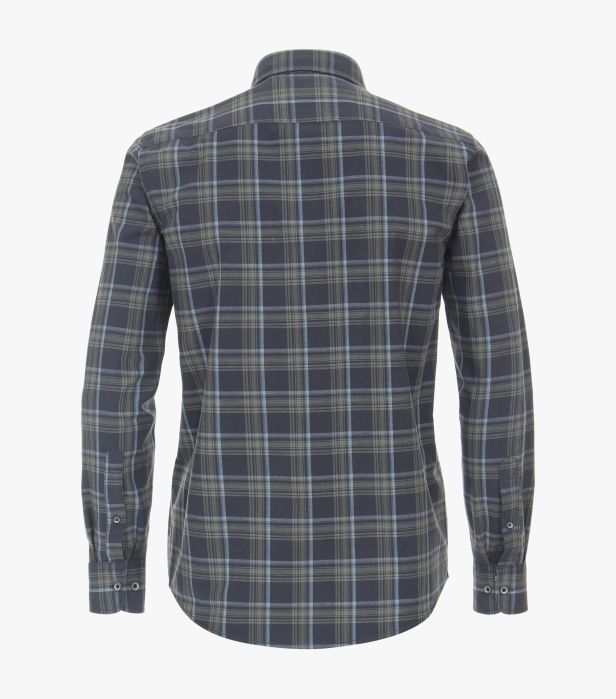 Camasa bumbac barbati CASA MODA Bergen CasualFit carouri verde/albastru [2]