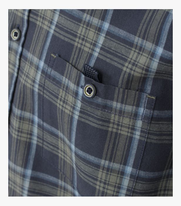 Camasa bumbac barbati CASA MODA Bergen CasualFit carouri verde/albastru [5]