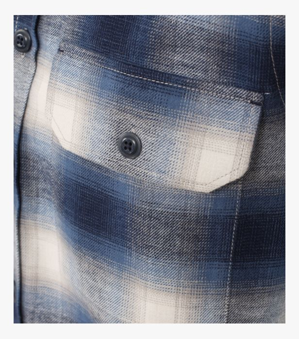 Camasa flanel bumbac barbati CASA MODA CasualFit albastru carouri [4]
