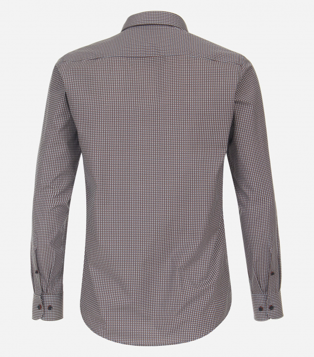 Camasa bumbac barbati CASA MODA CasualFit portocaliu cubulete [3]