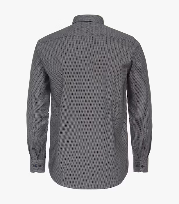 Camasa bumbac barbati CASA MODA CasualFit maro hexagoane [2]