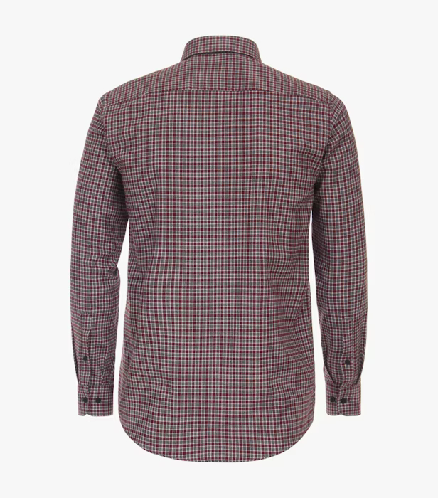 Camasa flanel bumbac barbati CASA MODA CasualFit rosu patratele [2]