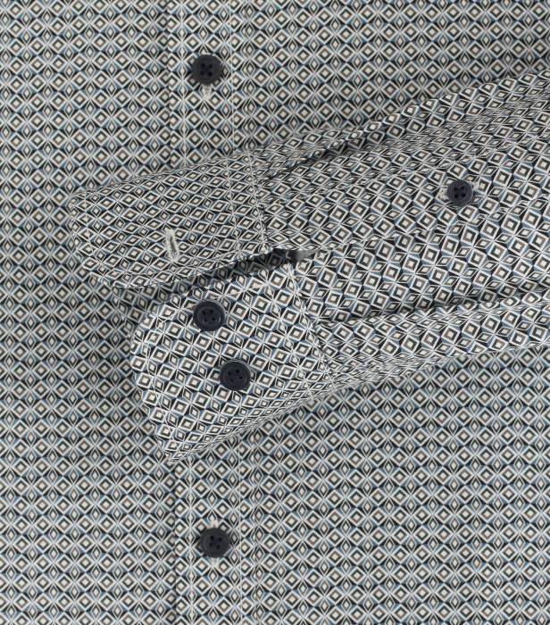 Camasa bumbac barbati CASA MODA CasualFit rombulete bleumarin [3]