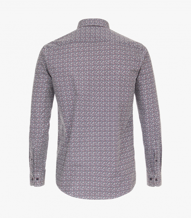 Camasa bumbac barbati CASA MODA CasualFit cerculete albastru/visiniu [2]