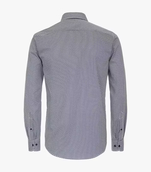 Camasa bumbac barbati CASA MODA CasualFit print bleumarin/bleu [2]