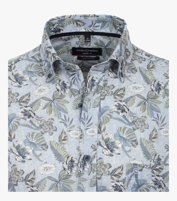 Camasa in/bumbac barbati CASA MODA bleu print floral [3]