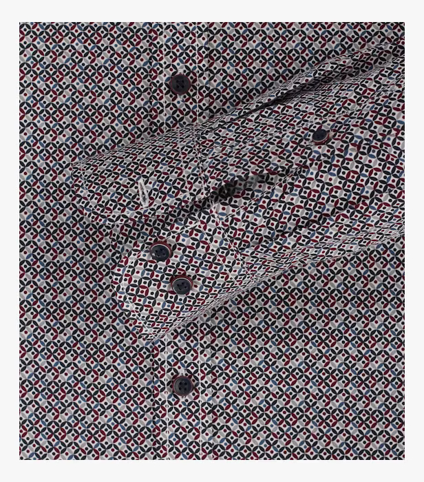 Camasa bumbac barbati CASA MODA ComfortFit rosu cerculete [4]