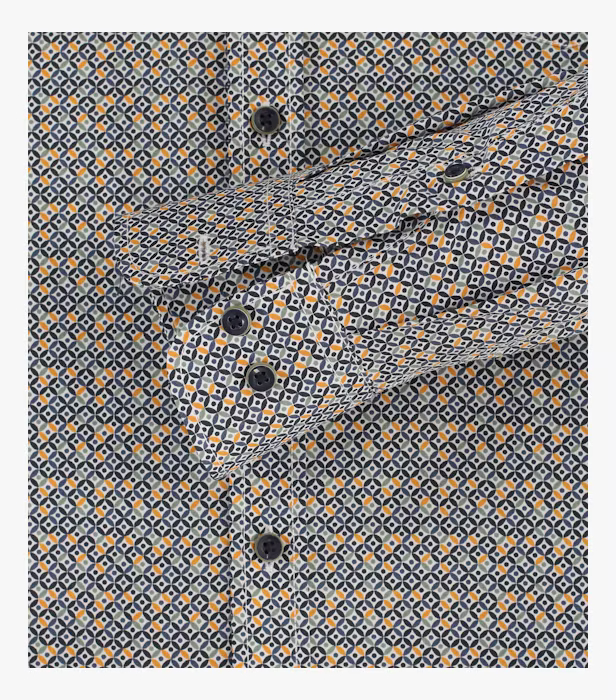 Camasa bumbac barbati CASA MODA ComfortFit galben cerculete [4]