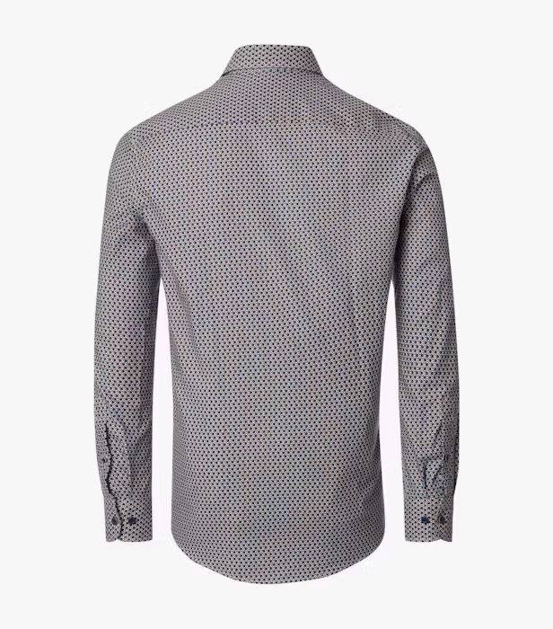 Camasa bumbac barbati CASA MODA albasru print cerculete [2]