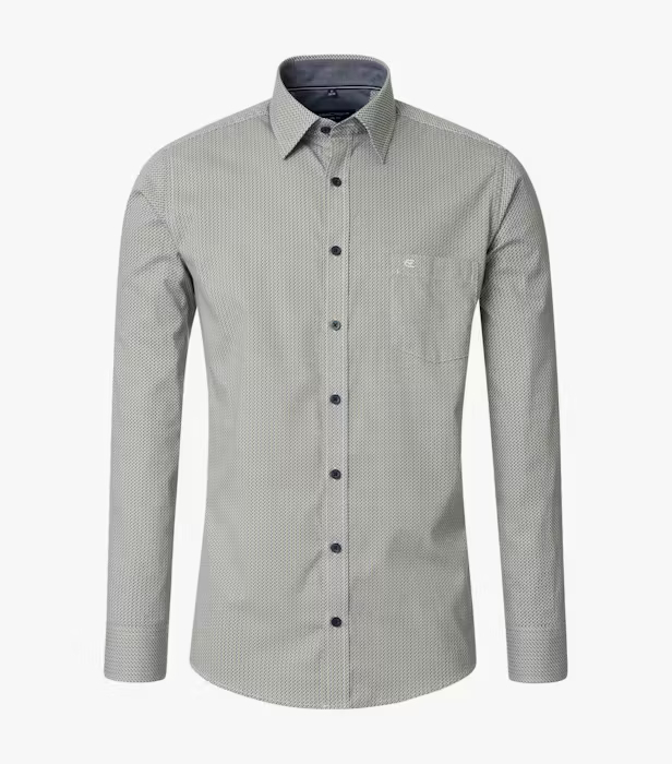 Camasa bumbac barbati CASA MODA CasualFit verde bradut [1]