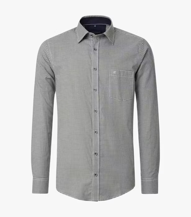 Camasa bumbac barbati CASA MODA CasualFit  patratele verde [1]