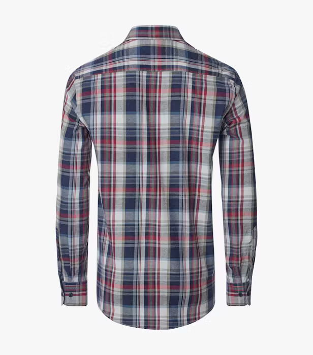 Camasa flanel bumbac barbati CASA MODA carouri rosu/albastru [2]