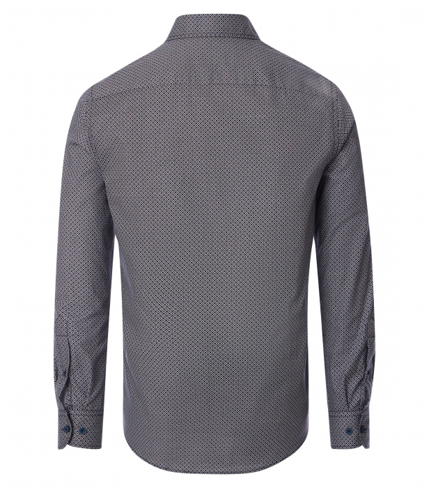 Camasa bumbac barbati CASA MODA CasualFit maro print rombulete [2]