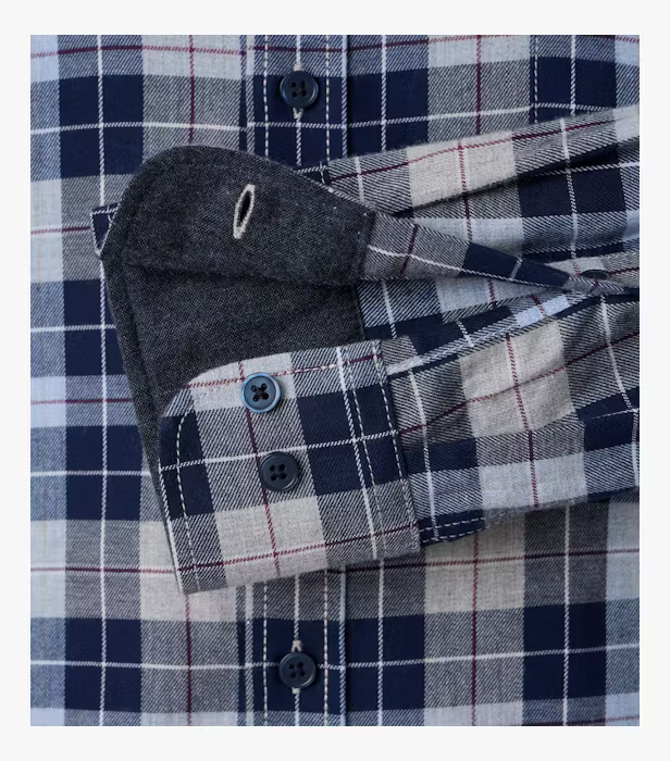 Camasa flanel bumbac barbati CASA MODA carouri gri/albastru [4]
