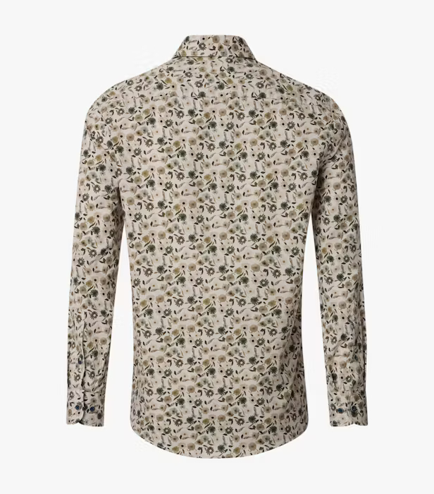 Camasa bumbac CASA MODA barbati Casual floral bej [2]