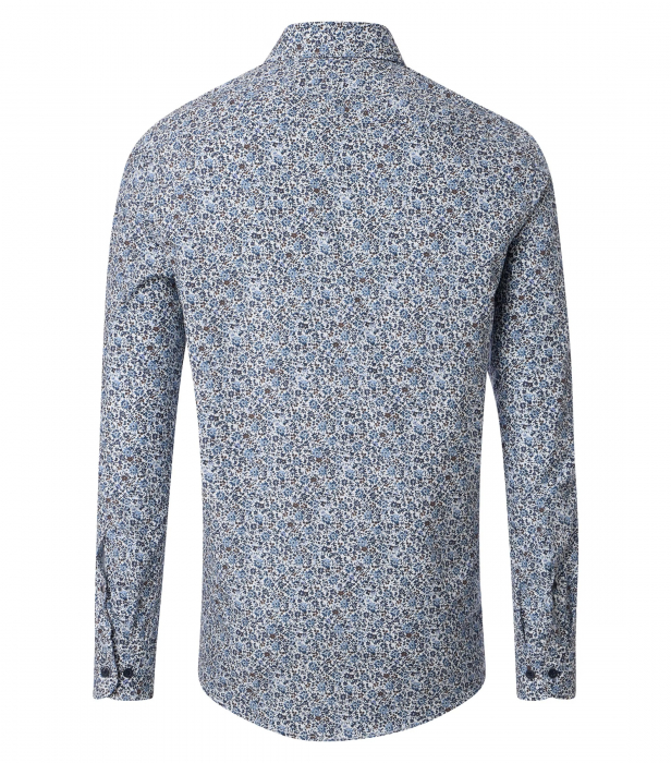 Camasa bumbac barbati CASA MODA CasualFit albastru print floral [2]
