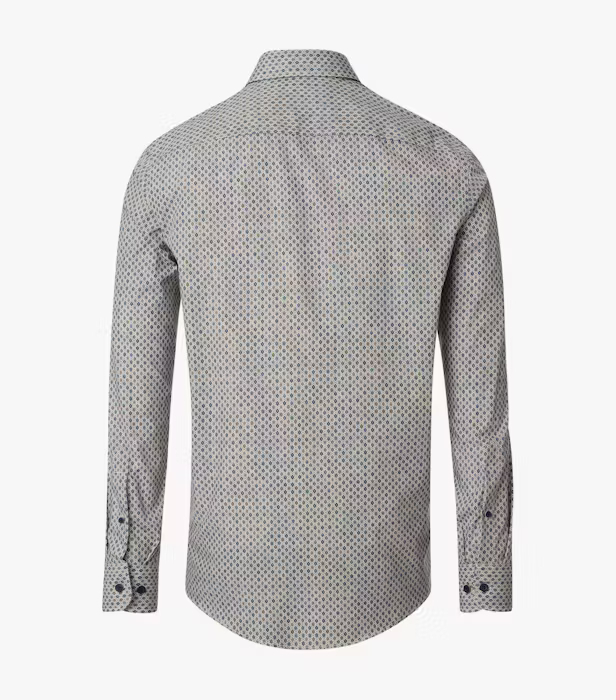 Camasa bumbac barbati CASA MODA CasualFit galben romburi [2]