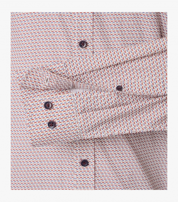 Camasa bumbac CASA MODA barbati Comfort geometric visiniu [4]