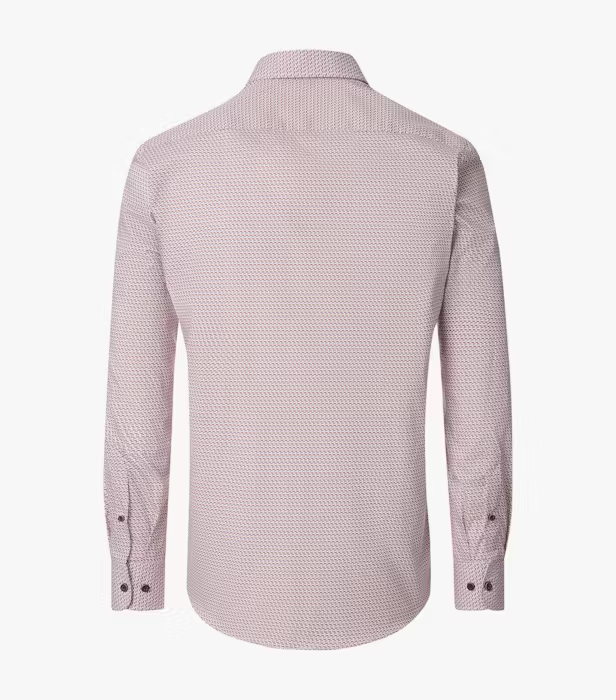Camasa bumbac CASA MODA barbati Comfort geometric visiniu [2]