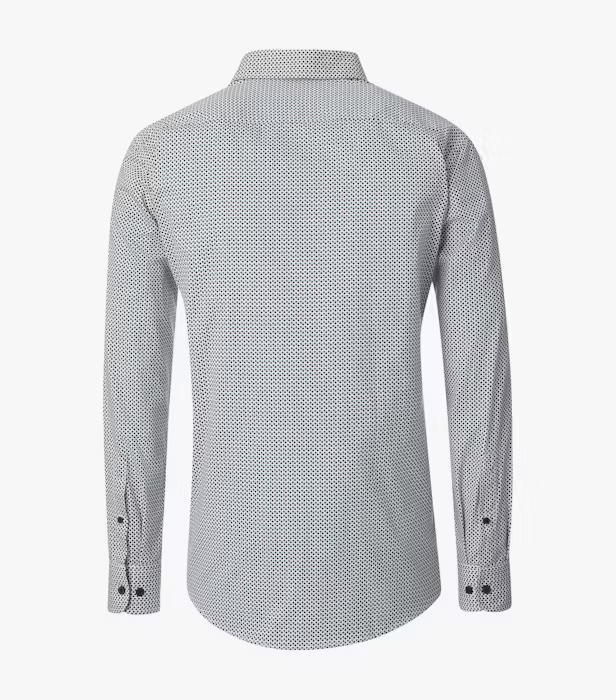 Camasa bumbac CASA MODA barbati Comfort geometric turcoaz [2]