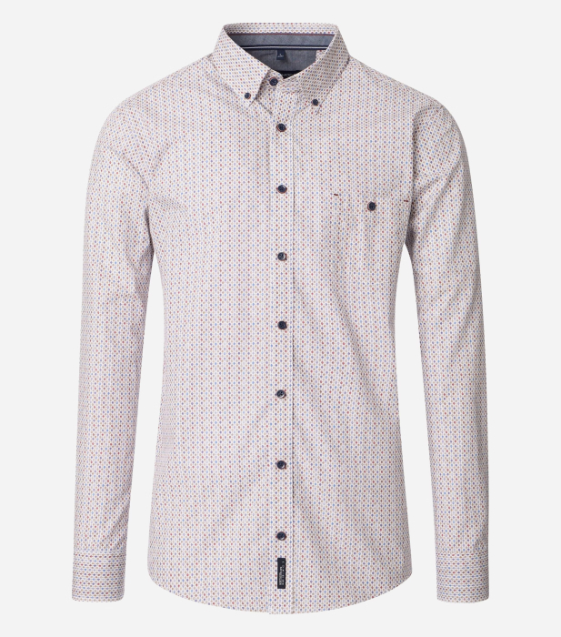 Camasa bumbac oxford barbati CASA MODA CasualFit multicolor cerculete [1]