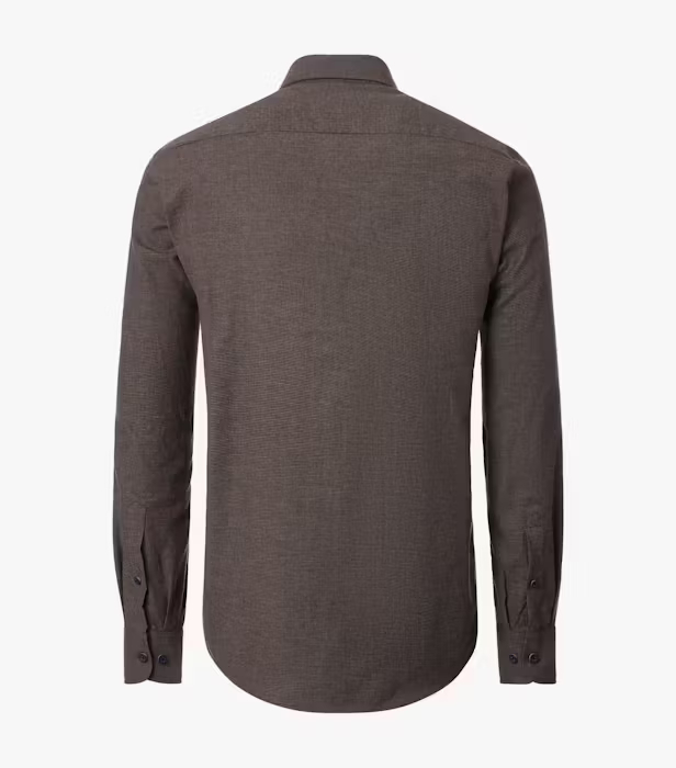 Camasa bumbac barbati CASA MODA CasualFit maro melanj [2]