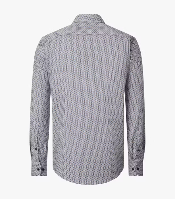 Camasa bumbac barbati CASA MODA CasualFit multicolor hexagoane [2]